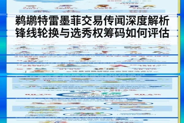 鹈鹕特雷墨菲交易传闻深度解析 锋线轮换与选秀权筹码如何评估